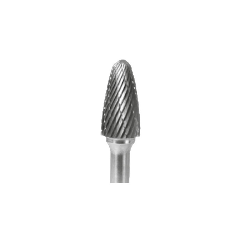 FRESA ROTATIVA OJIVAL 15,9 mm DE ACERO CON RADIO
