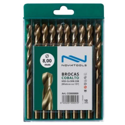 BROCA 11,00 mm DE COBALTO HSS-Co DIN 388 N 5 UNIDADES