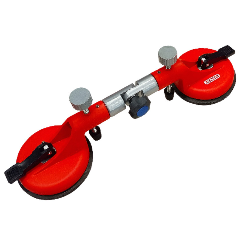 VENTOSA DOBLE MULTIANGULO DE 12 cm PARA 100 KILOS DE CARGA MAXIMO