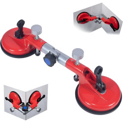 VENTOSA DOBLE MULTIANGULO DE 12 cm PARA 100 KILOS DE CARGA MAXIMO