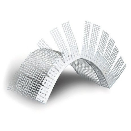 PERFIL ESQUINA EN ARCO PVC CON MALLA 10*10 cm Y 2,5 m  50 UDS