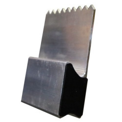 REGLA DE ALUMINIO DE 2 m H CERRADA DENTADA PARA YESO Y MORTERO