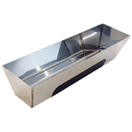 BATEA DE 35,5 cm PORTA PASTAS CON BASE ANTIDESLIZANTE INOXIDABLE