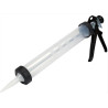 PISTOLA TUBULAR TRANSPARENTE PARA MASILLAS EN BOLSA DE 600 ml