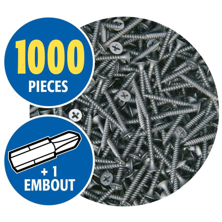 TORNILLO AUTORROSCANTE DE 3,5*25 mm PARA FIJAR PLACAS 1000 UNIDADES