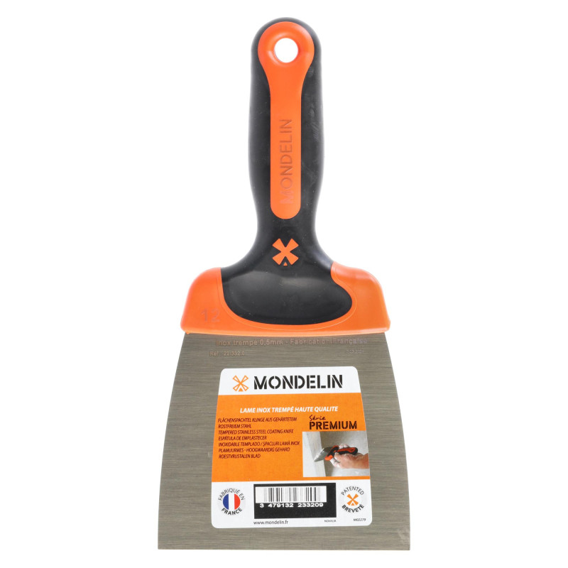 ESPATULA DE ENCINTAR DE 12 cm INOXIDABLE MANGO CONFORT