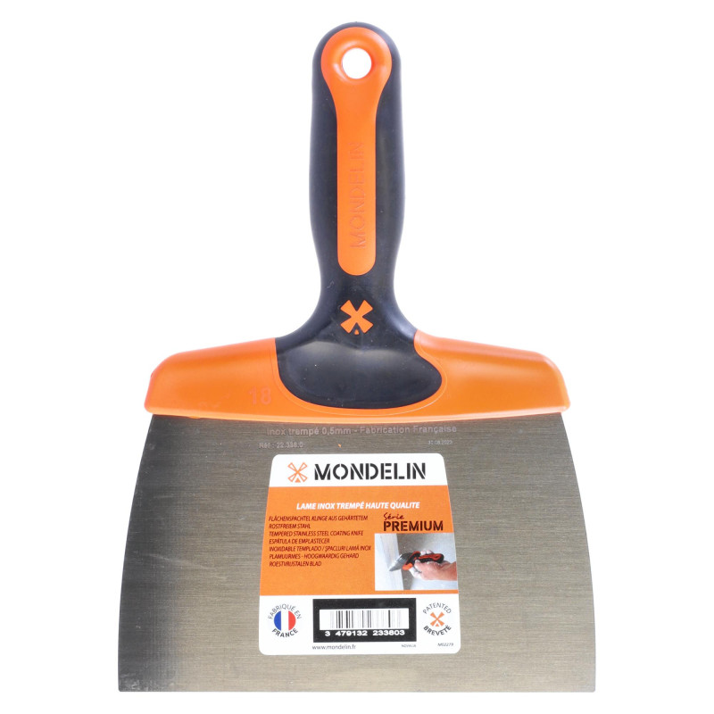 ESPATULA DE ENCINTAR DE 18 cm INOXIDABLE MANGO CONFORT