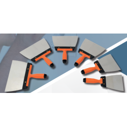 ESPATULA DE 14 cm PARA PLAQUISTA O PINTOR INOXIDABLE