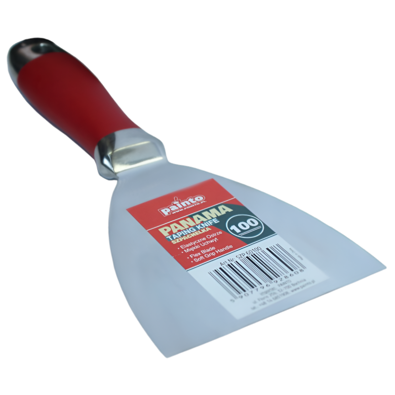 ESPATULA DE 10 cm PARA PLAQUISTA CON MANGO CONFORT