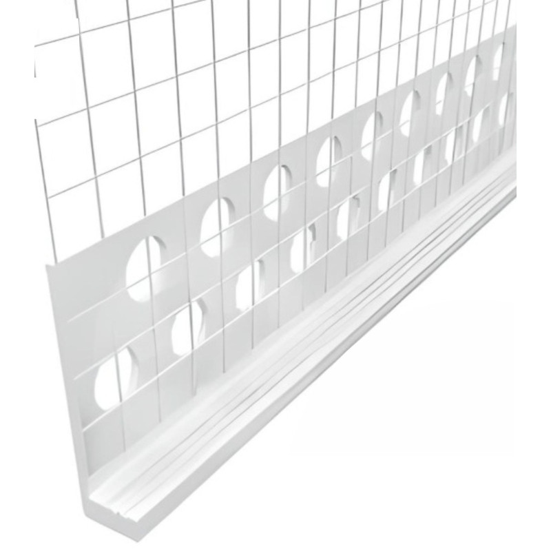 PERFIL STOP CON DESPIECE VISTO DE 3 mm Y 2,5 m PARA SATE 25 UDS