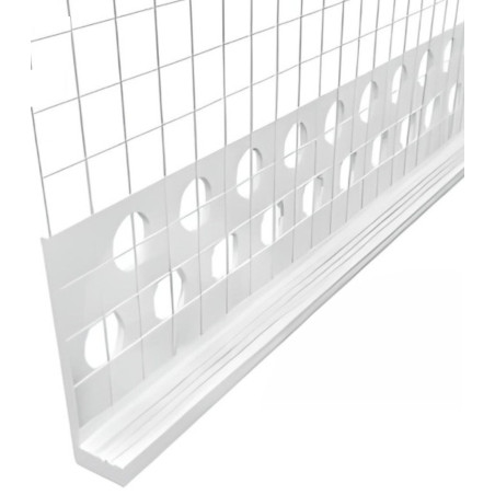 PERFIL STOP CON DESPIECE VISTO DE 3 mm Y 2,5 m PARA SATE 25 UDS