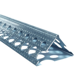 PERFIL DE ESQUINA DE 23*23 mm y 2,5 m CORRUGADO DE ALUMINIO PARA PLACAS