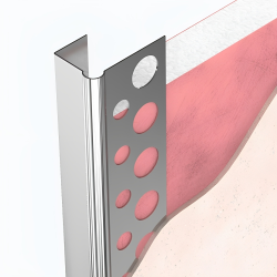 PERFIL EN J DE 13 mm y 2,7 m PARA BORDES DE PLACAS DE ALIMINIO