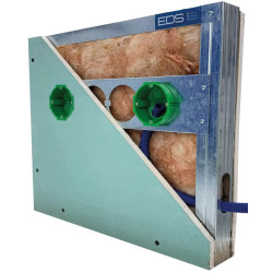 SOPORTE PARA 4 CAJAS DE MECANISMOS ELECTRICOS EN PLACAS PLADUR