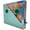 SOPORTE PARA 4 CAJAS DE MECANISMOS ELECTRICOS EN PLACAS PLADUR