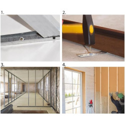 TACO DE GOLPEO CON TORNILLO  DE  8*160 mm PARA FIJACION PERFILES 100 UDS