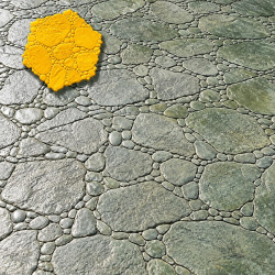 MOLDE HI-50-B PIEDRA DE RIO ONDULADA 121*121 FLEXIBLE COLOTOOL