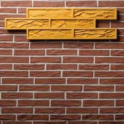 MOLDE P-60 LADRILLO CARAVISTA EROSIONADO 19*66,5 cm CON REMATE PARA REVESTIMIENTO VERTICAL COLOTOOL