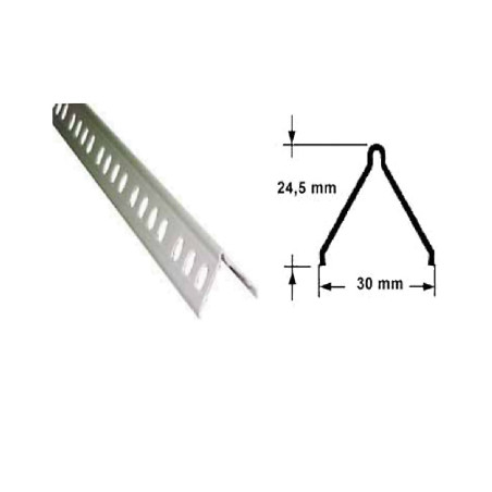 GUARDAVIVO PVC YESO 2,60 m 100 UDS
