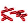 CRUCETA T 2 mm SOLADO Y ALICATADO 200 UDS