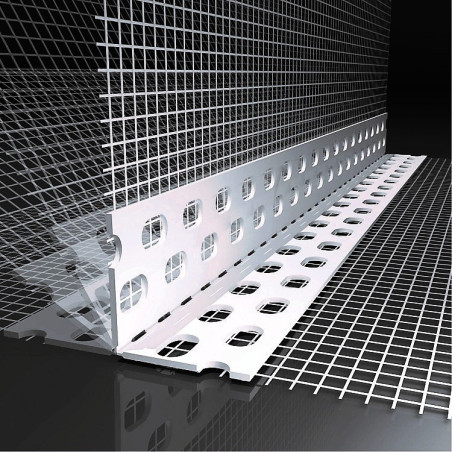 PERFIL ANGULO VARIABLE PVC 25 m MALLA 10*10