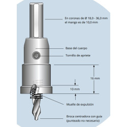 CORONA 65 mm CON DIENTE DE METAL DURO