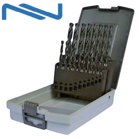 ESTUCHE DE 19 BROCAS HSS DIN 388 N PARA METAL