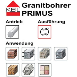 BROCA PARA GRANITO PRIMUS 10 mm KEIL