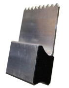 REGLA H CERRADA DENTADA PARA YESO Y MORTERO DE ALUMINIO