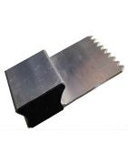 REGLA H CERRADA DENTADA PARA YESO Y MORTERO